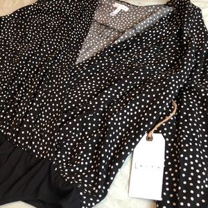 Polka-dot bodysuit